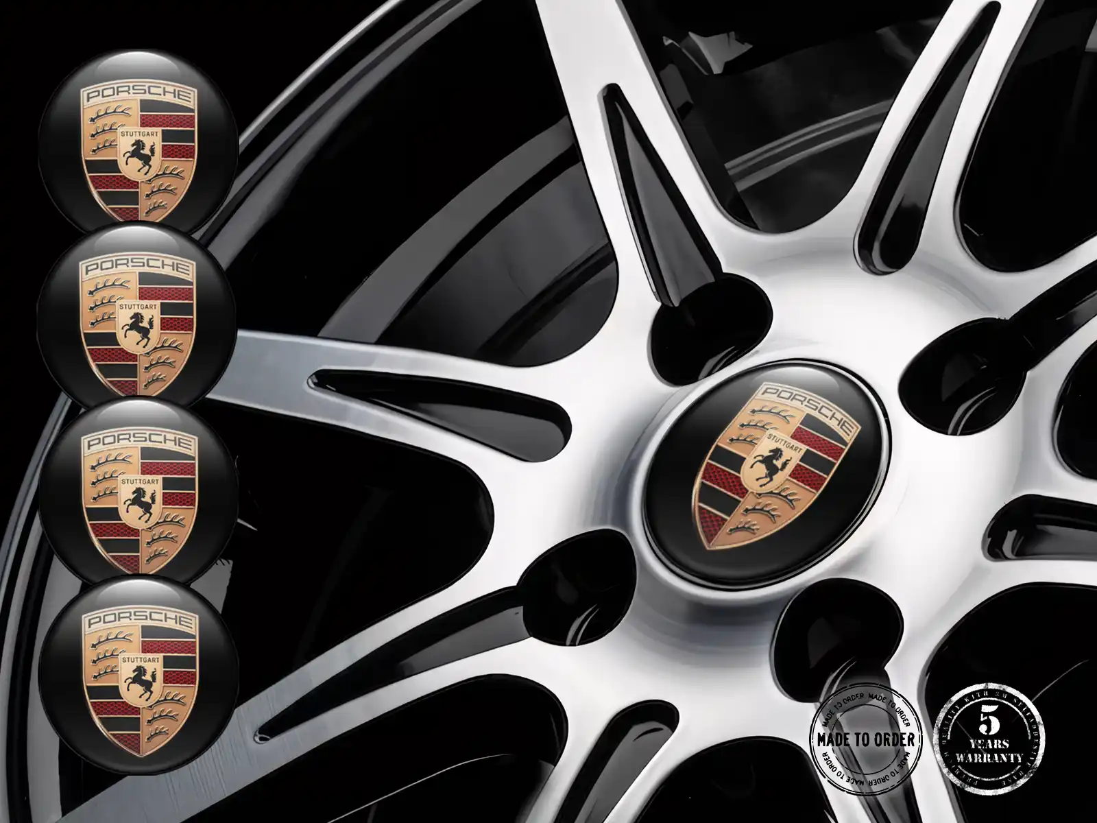 Porsche Wheel Decals Edition Racing Silicone Stickers